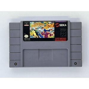 The Super Aquatic Games SUPER NINTENDO SNES GAME Tested WORKING & AUTHENTIC!